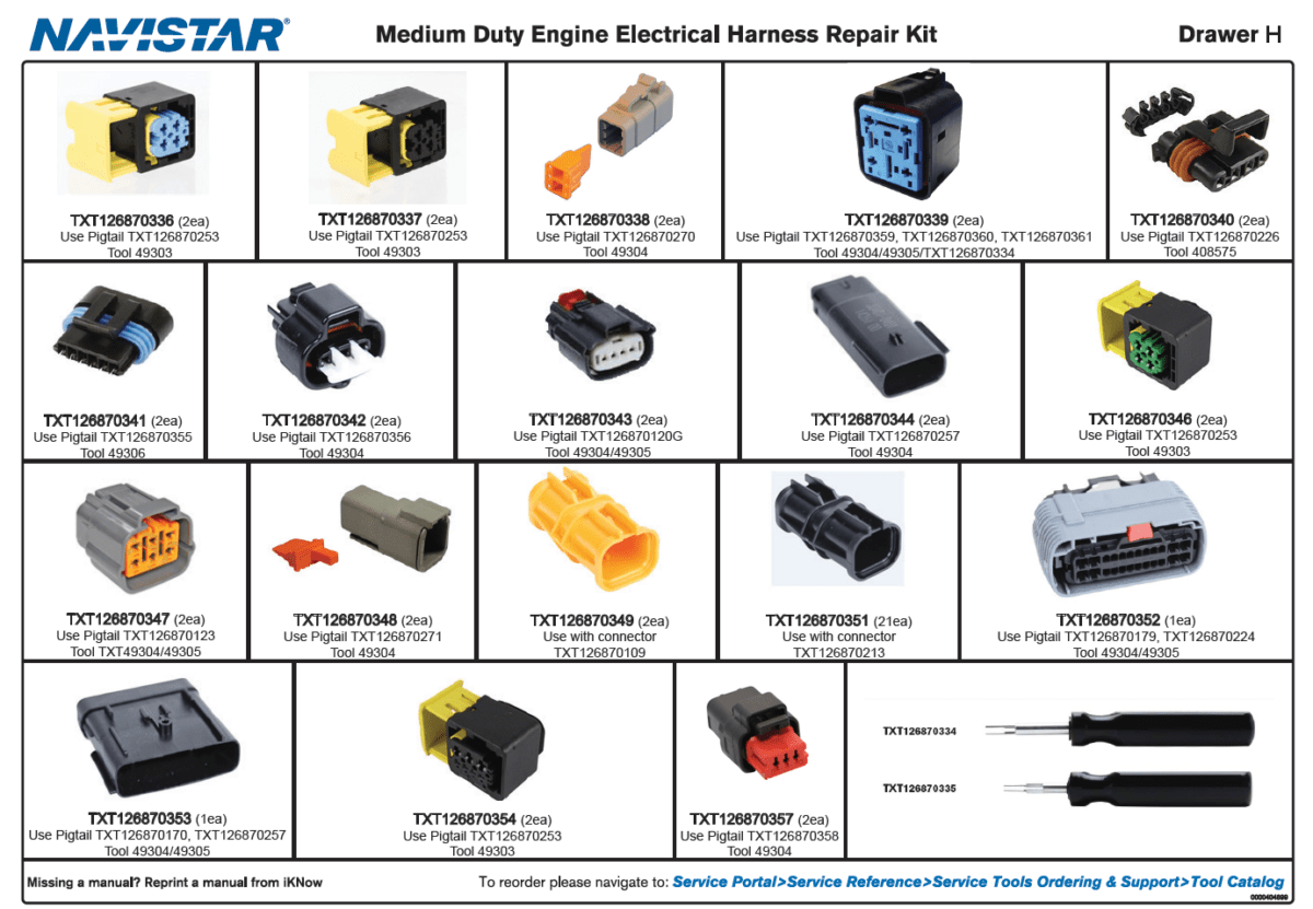 Engine Electrical Harness Repair Kit International